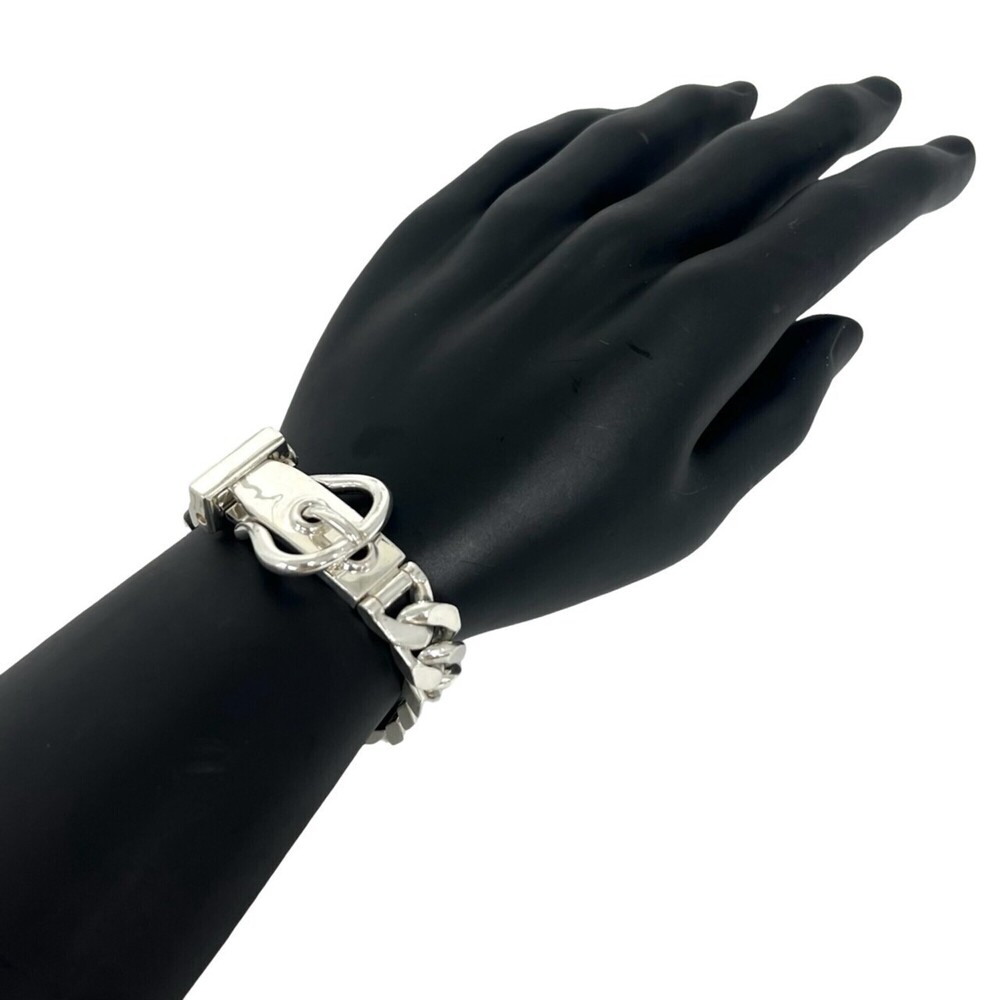 HERMES Vintage Boucles Sellier MM Bracelet, Sterling Silver 925, Men's Access... - Picture 2 of 6